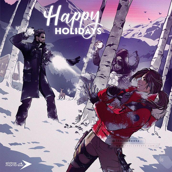 [ · 2018 · ] Tomb Raider / Deus Ex / Thief - Holiday art